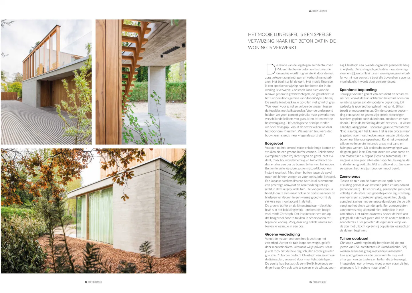 Tuinen cobbaert in chic gardens